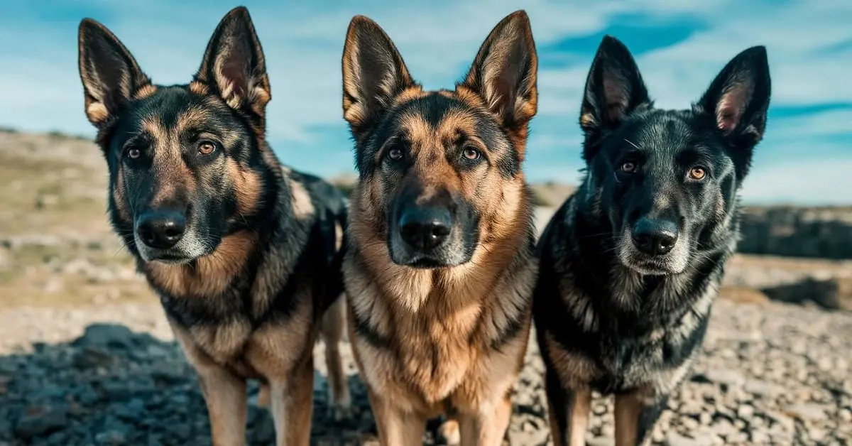 German Shepherd dog breed showcasing strength, intelligence, and loyalty, ideal for a feature image in an article about the breed.