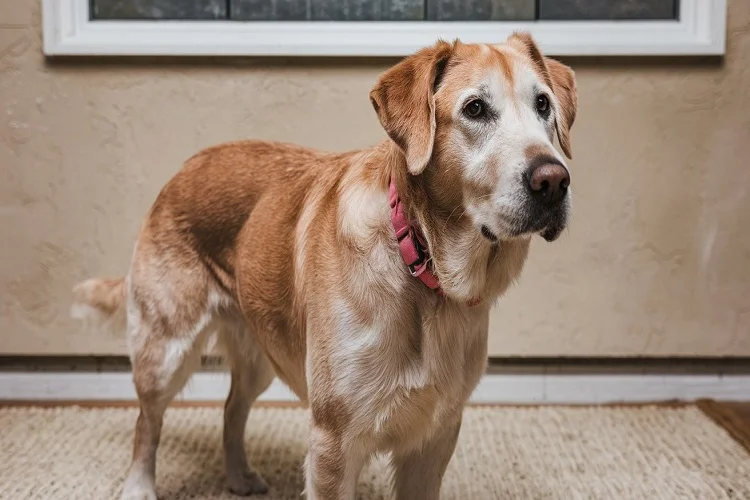 Friendly Short Hair Golden Retriever with family, showing social nature and suitability as a family pet.