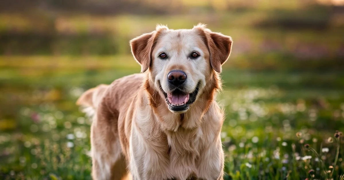 Short Hair Golden Retriever Dog Outdoors